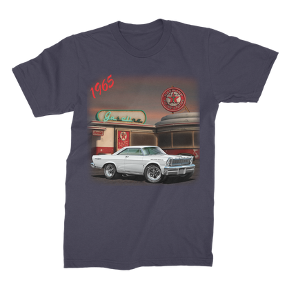 1965 White Galaxie Muscle Car Art Premium Jersey Men's T-Shirt