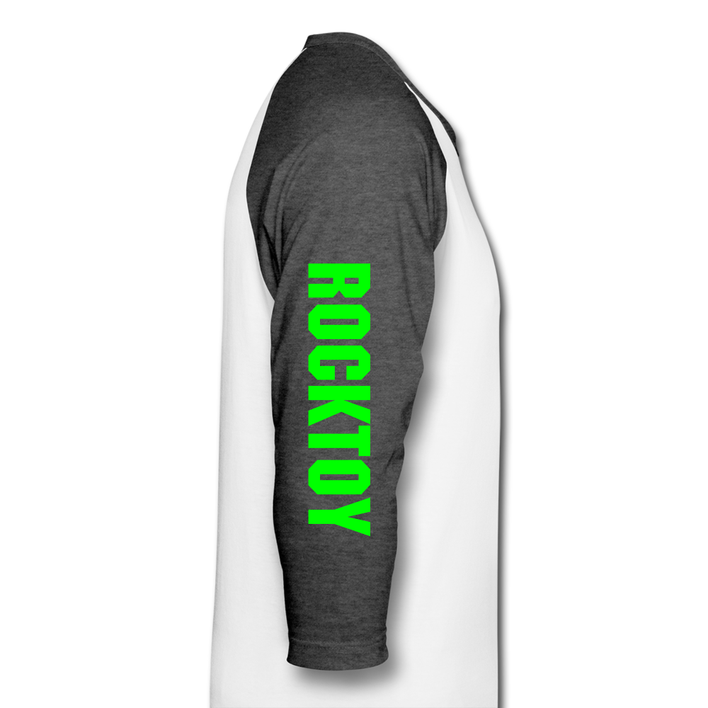 Baseball T-Shirt - white/charcoal