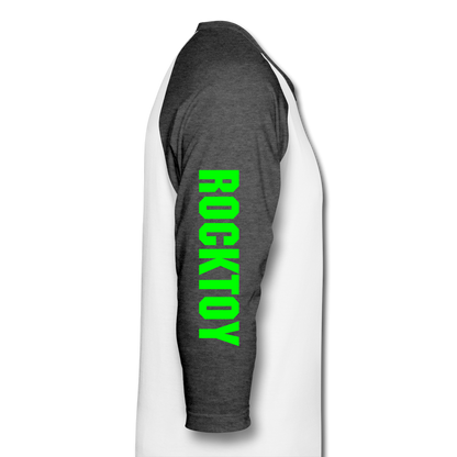 Baseball T-Shirt - white/charcoal