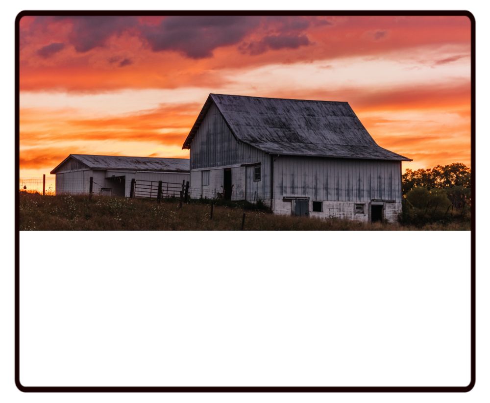 Barn Sunset Desk Mat