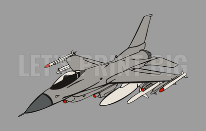 Fighter Jet Airplane Wall Art Decal Sticker