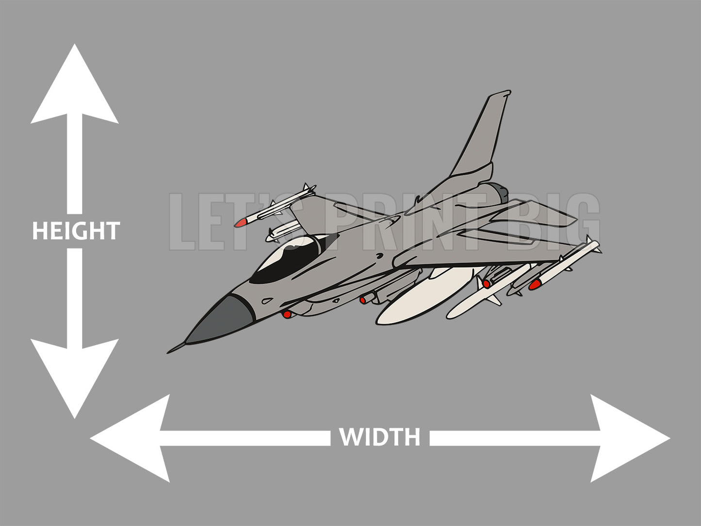 Fighter Jet Airplane Wall Art Decal Sticker