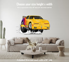 Yellow Firebird Trans Am Dragster Car Art Wall Decal