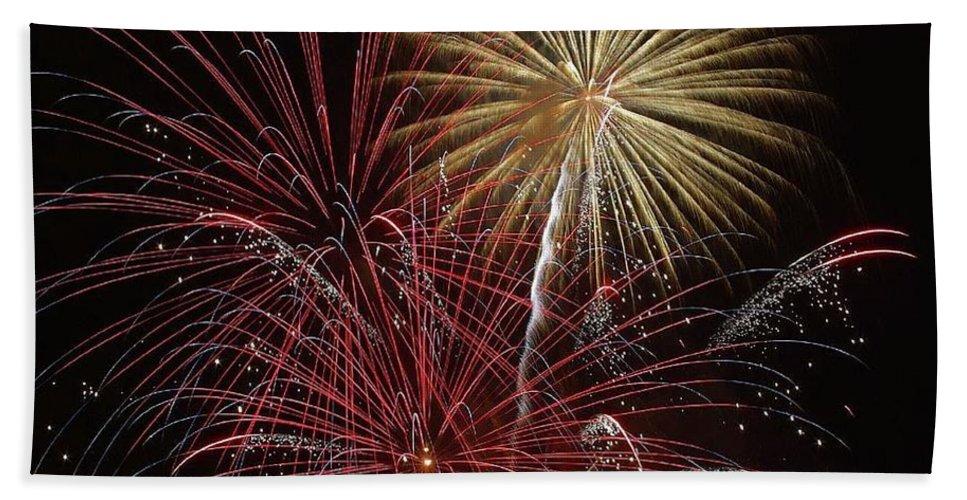 Fireworks - Beach Towel