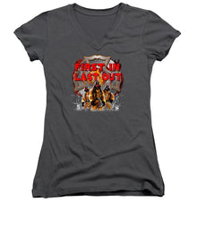 First In Last Out - Women's V-Neck (Athletic Fit)