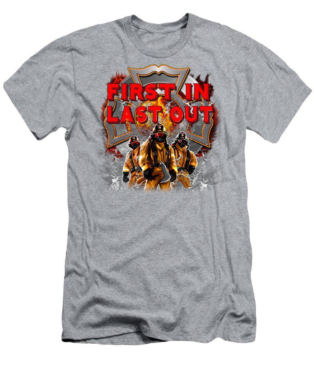 First In Last Out - Men's T-Shirt (Athletic Fit)