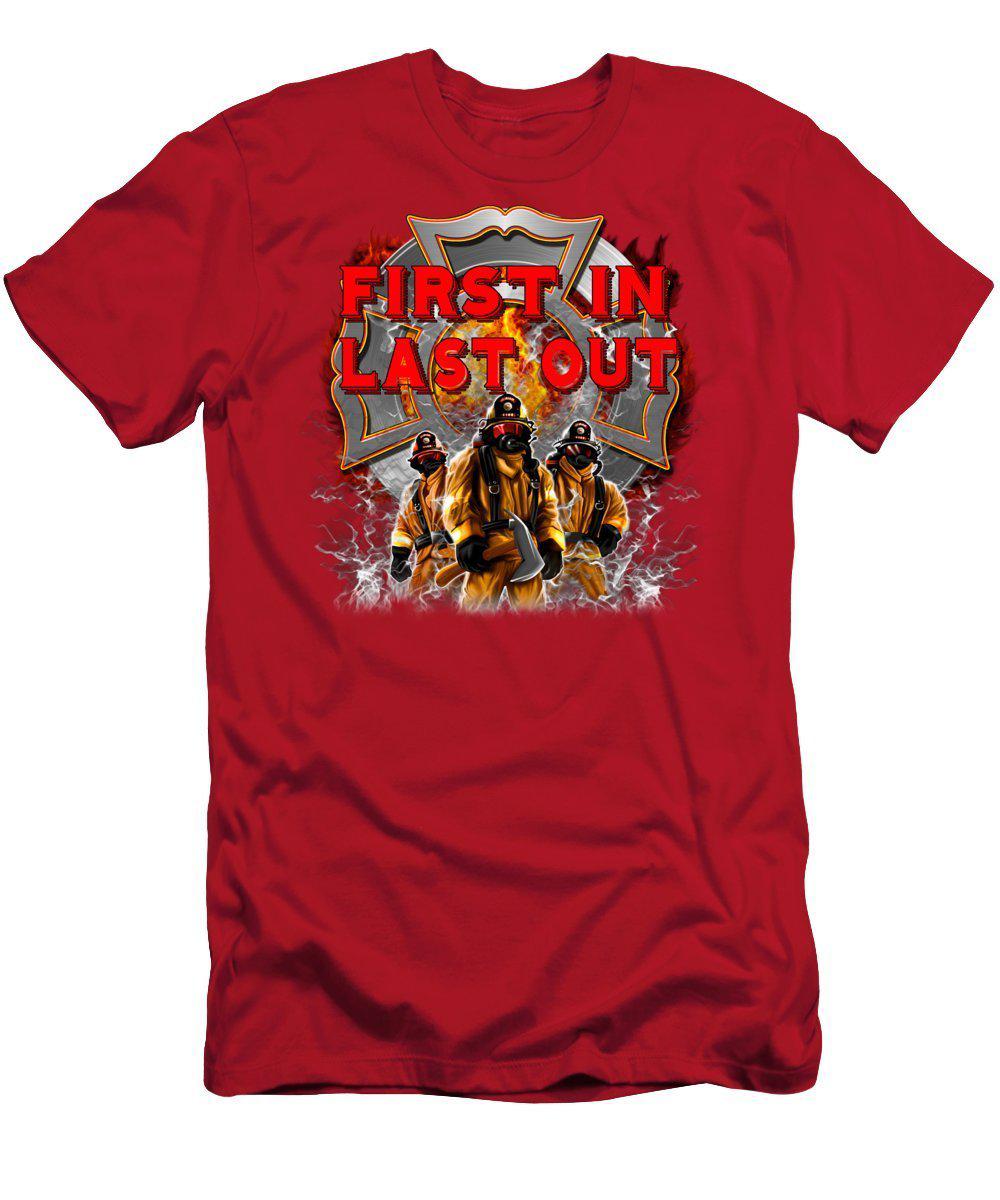 First In Last Out - Men's T-Shirt (Athletic Fit)