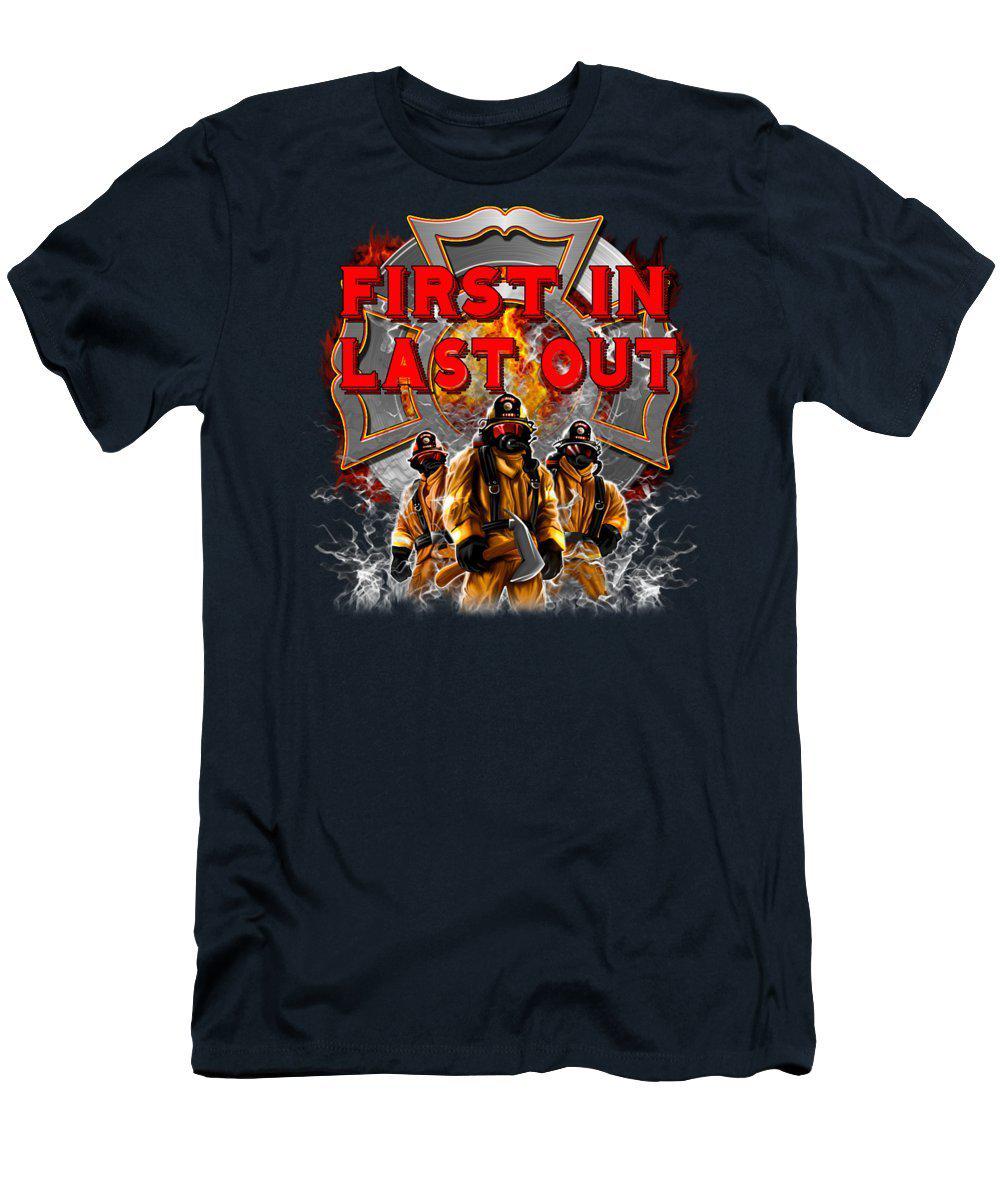 First In Last Out - Men's T-Shirt (Athletic Fit)