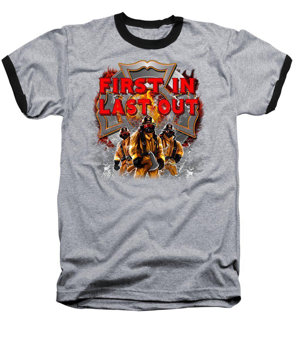 First Out Baseball First In Last Out - Baseball T-Shirt – Let's Print Big