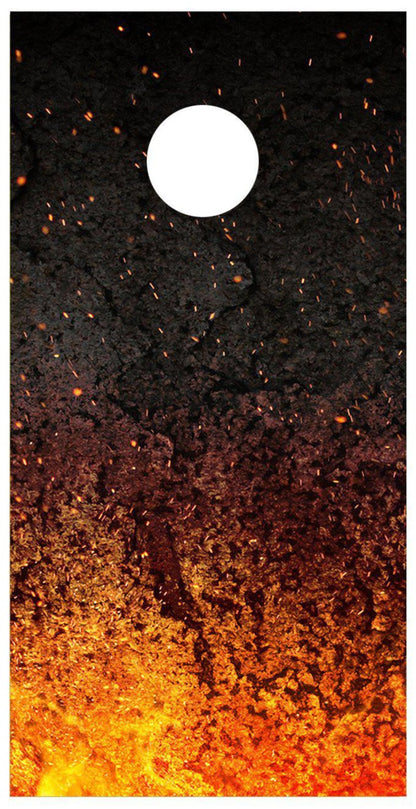 Flame Faded Cornhole Decal Wrap