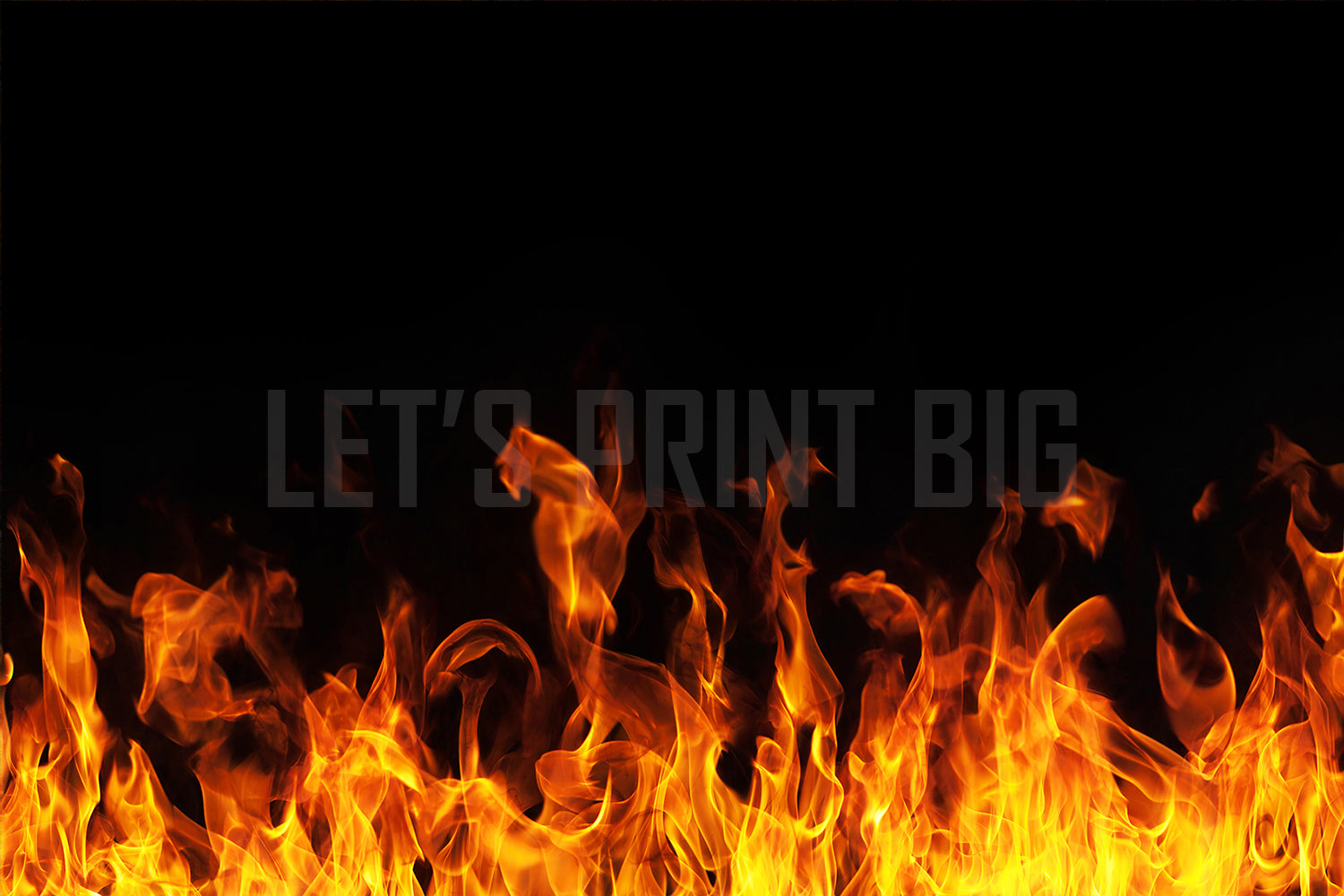 Orange Fire Flames Wallpaper Custom Designed Wall Mural proof