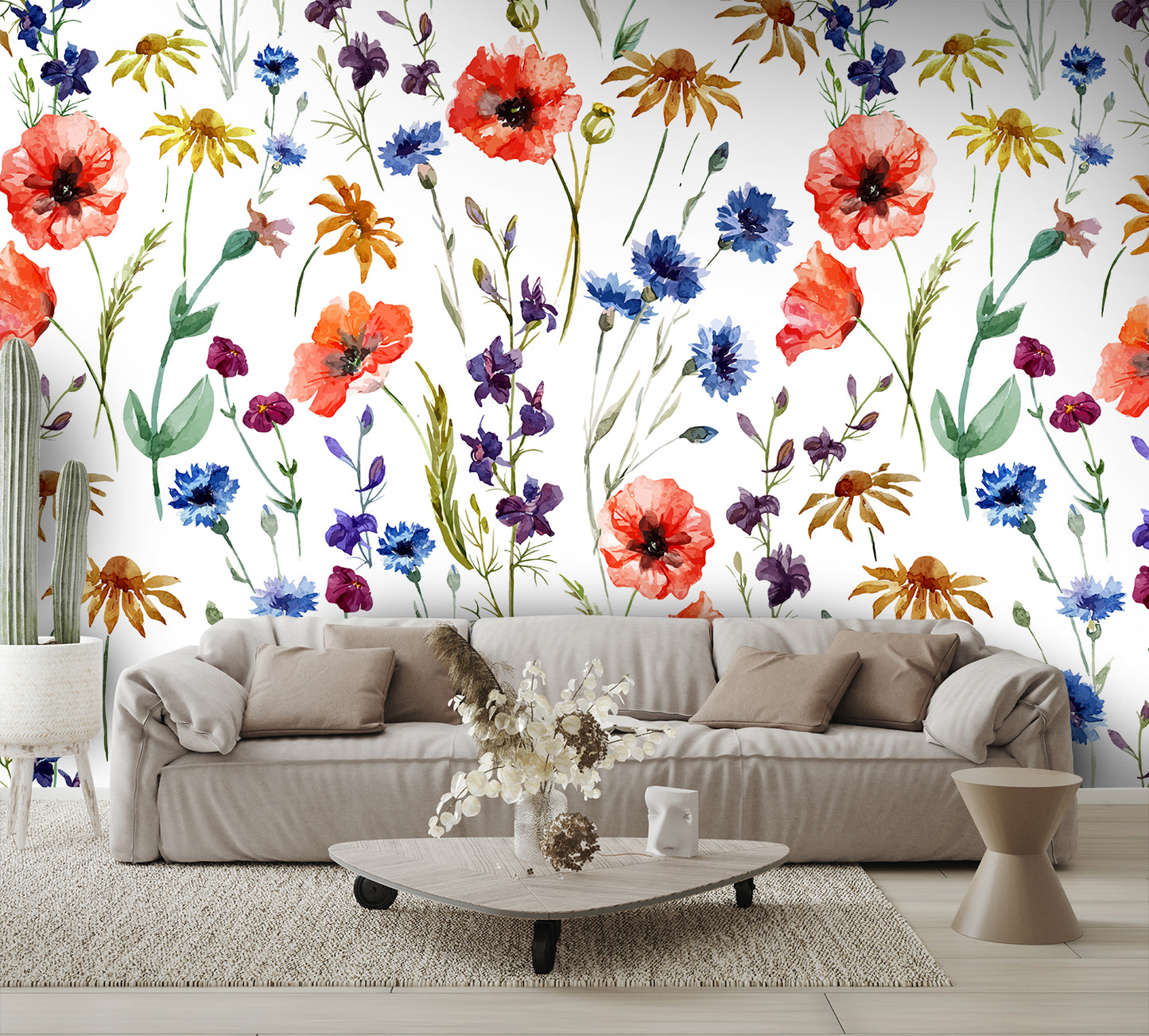 Watercolor Flower Art Wallpaper