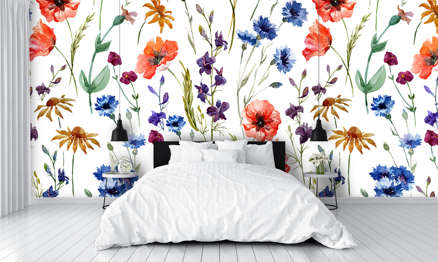 Watercolor Flower Art Wallpaper