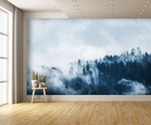 Trees in Fog Custom Designed Wallpaper