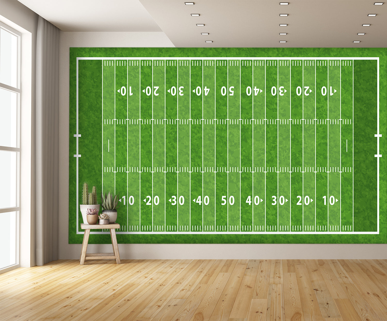 Football Backgrounds Field Mural Wallpaper Aerial Commercial extra room