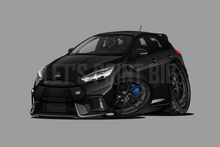 Car Art 2018 Focus RS Cartoon Hot Rod Wall Decal