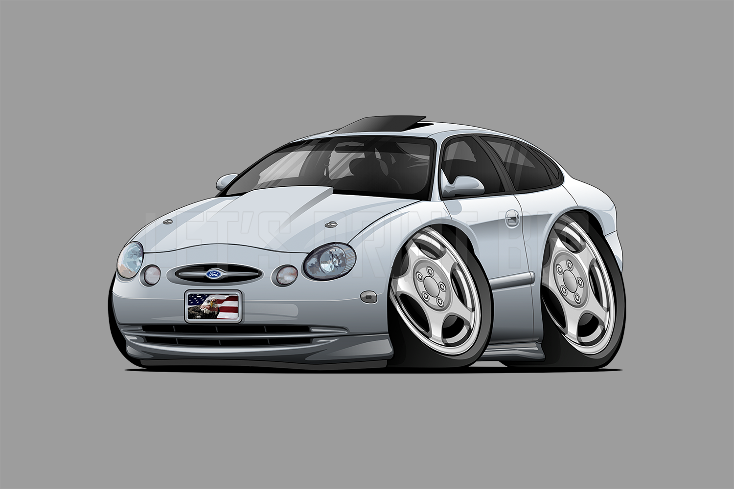 Taurus SHO Car Art Muscle Car Art Wall Decal