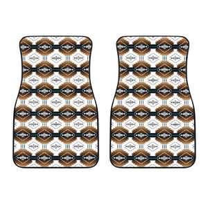 Cofitichequi White Set of 2 Car Mats Floor Mat