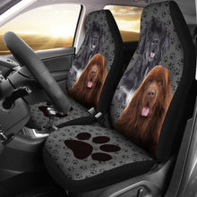 Newfoundland Paw Print Car Seat Cover