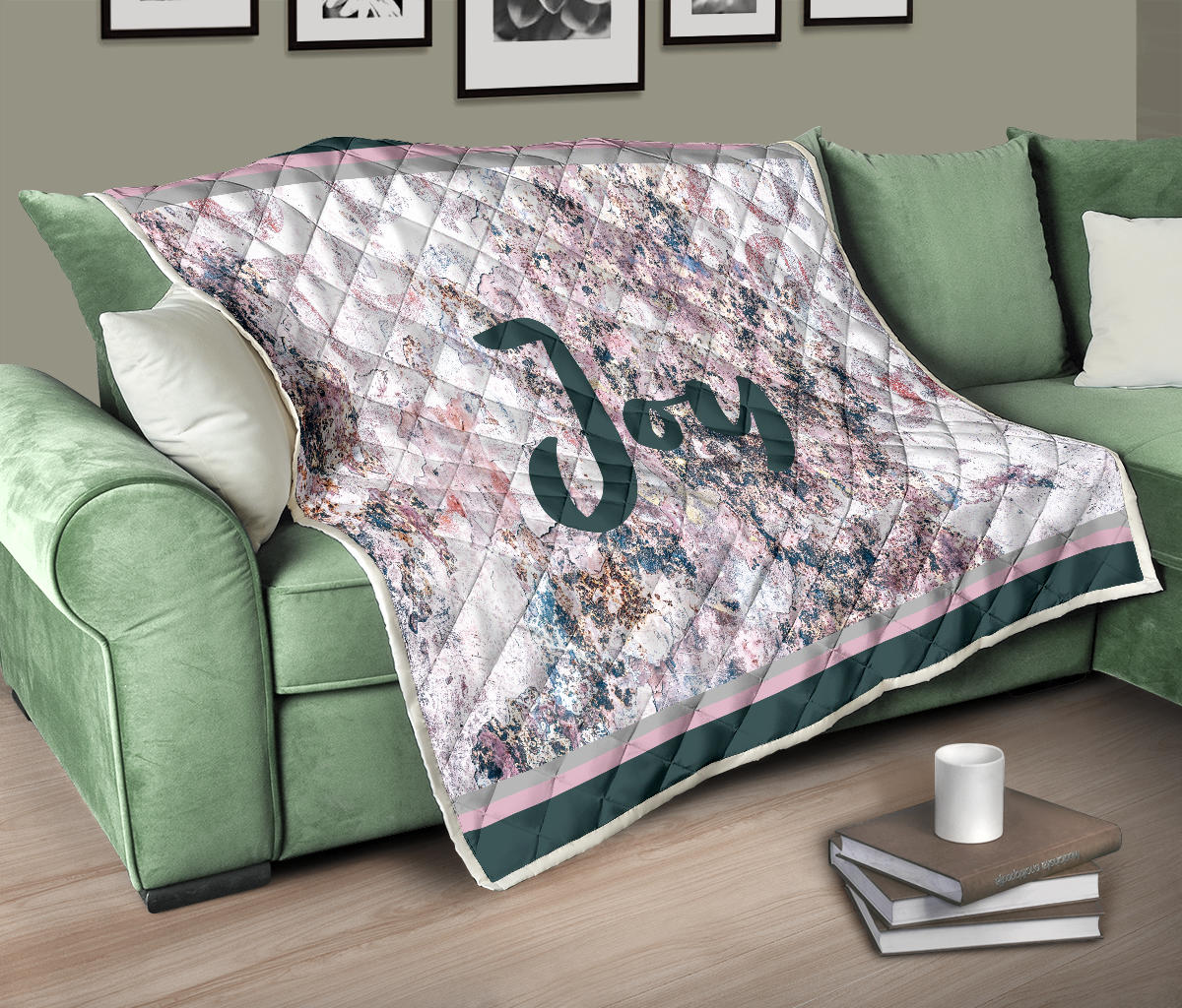 Joy Rose Gray Quilt