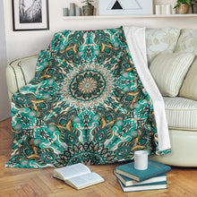 Ornamental Magical Green Dream Premium Blanket