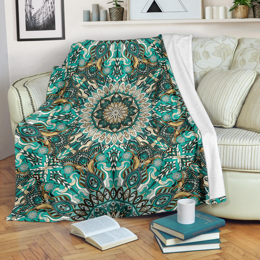 Ornamental Magical Green Dream Premium Blanket