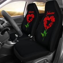 Custom Designed Rose Design Heart Seat Covers