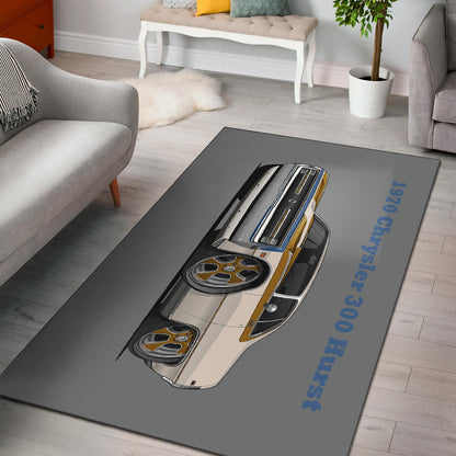 1970 Chrysler 300 Hurst Car Art Area Rug