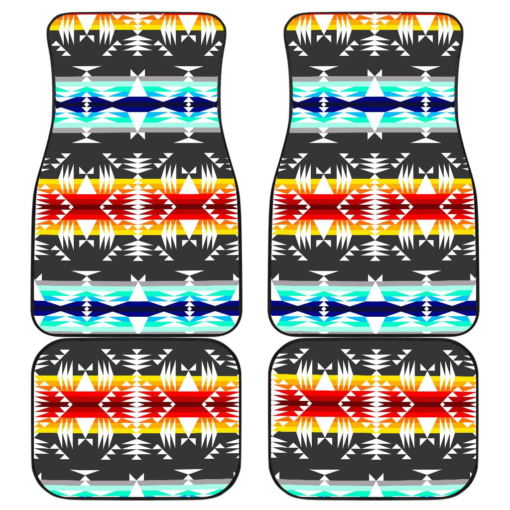 Between the Mountains Gray Set of 4 Car Floor Mats