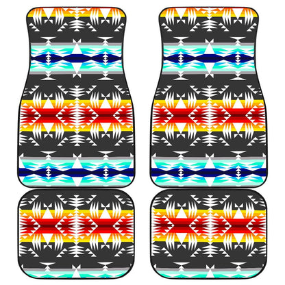Between the Mountains Gray Set of 4 Car Floor Mats