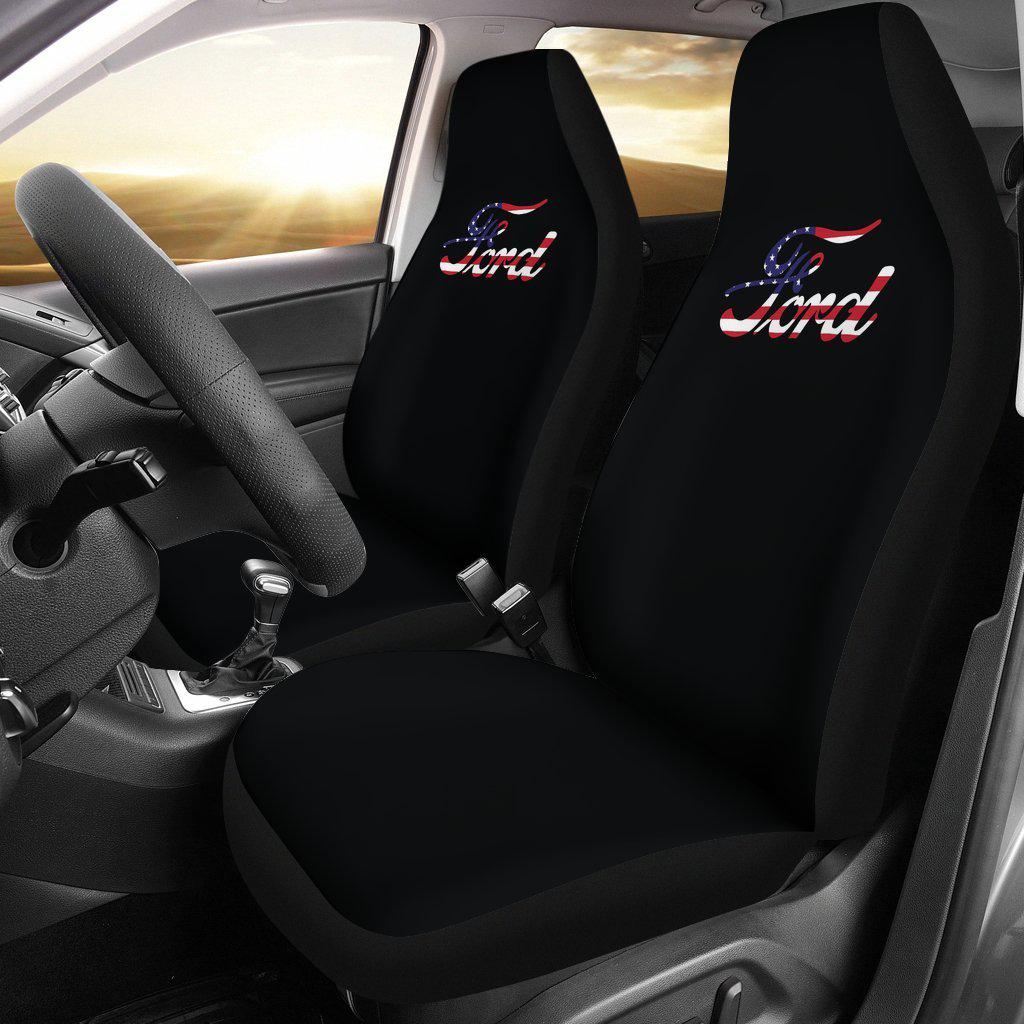 Red White Blue Design Seat Covers
