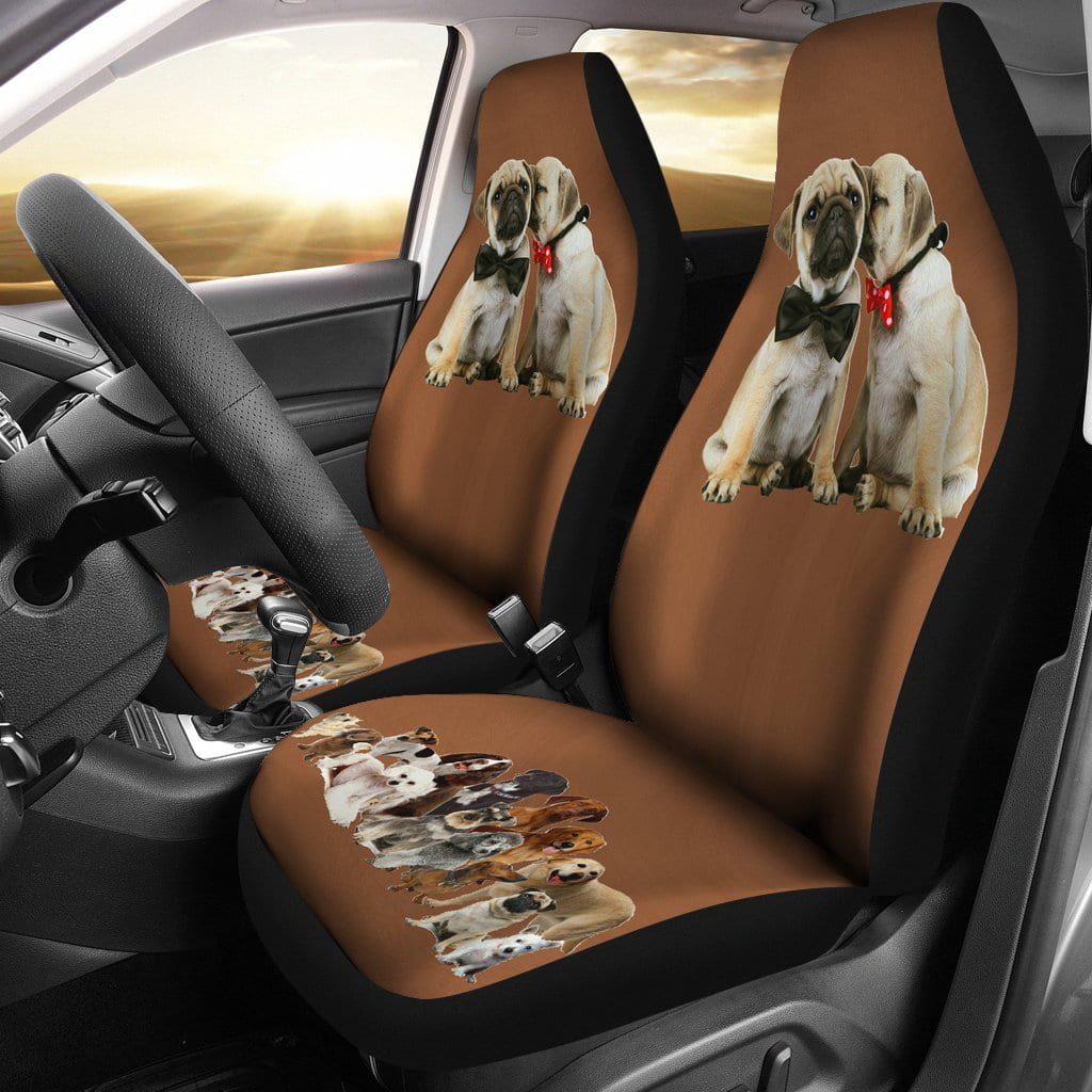 Pugs love Car Seat Covers