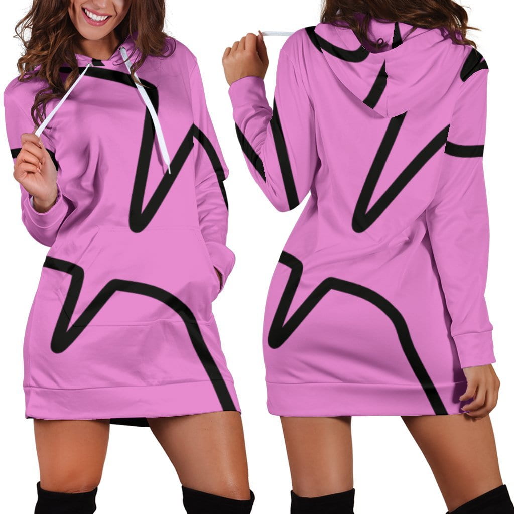 erinn d pink hoodie dress