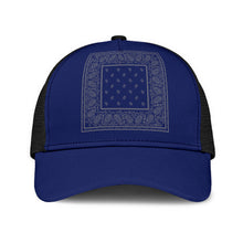 Blue and Gray Bandana Mesh Back Cap