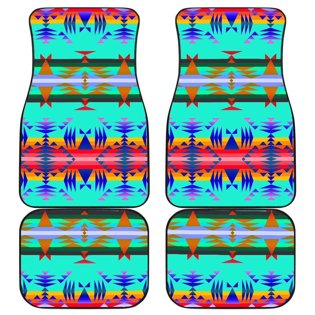 Between the Mountains Spring Set of 4 Car Floor Mats