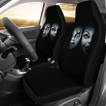Bride of Chucky Design Black Seat Covers