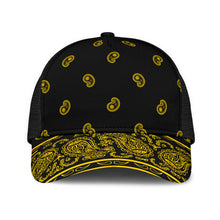 Black Gold Bandana All Over Mesh Back Cap