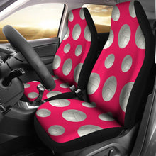 Pink Volleyball Design Seat Covers