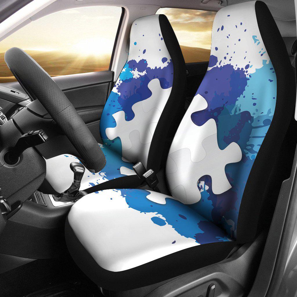 Autism Support Puzzle Seat Covers