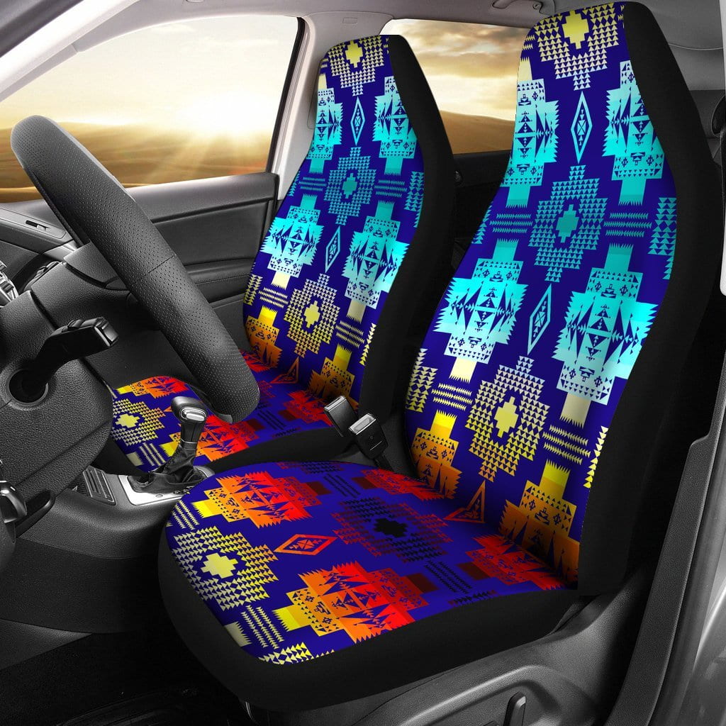 Blue Shades  Set of 2 Car Seat Covers