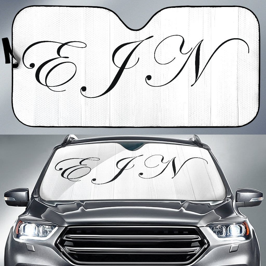 Custom Monogram 1 Sun Shades