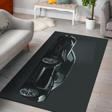 2019 Z06 Black Corvette Area Rug