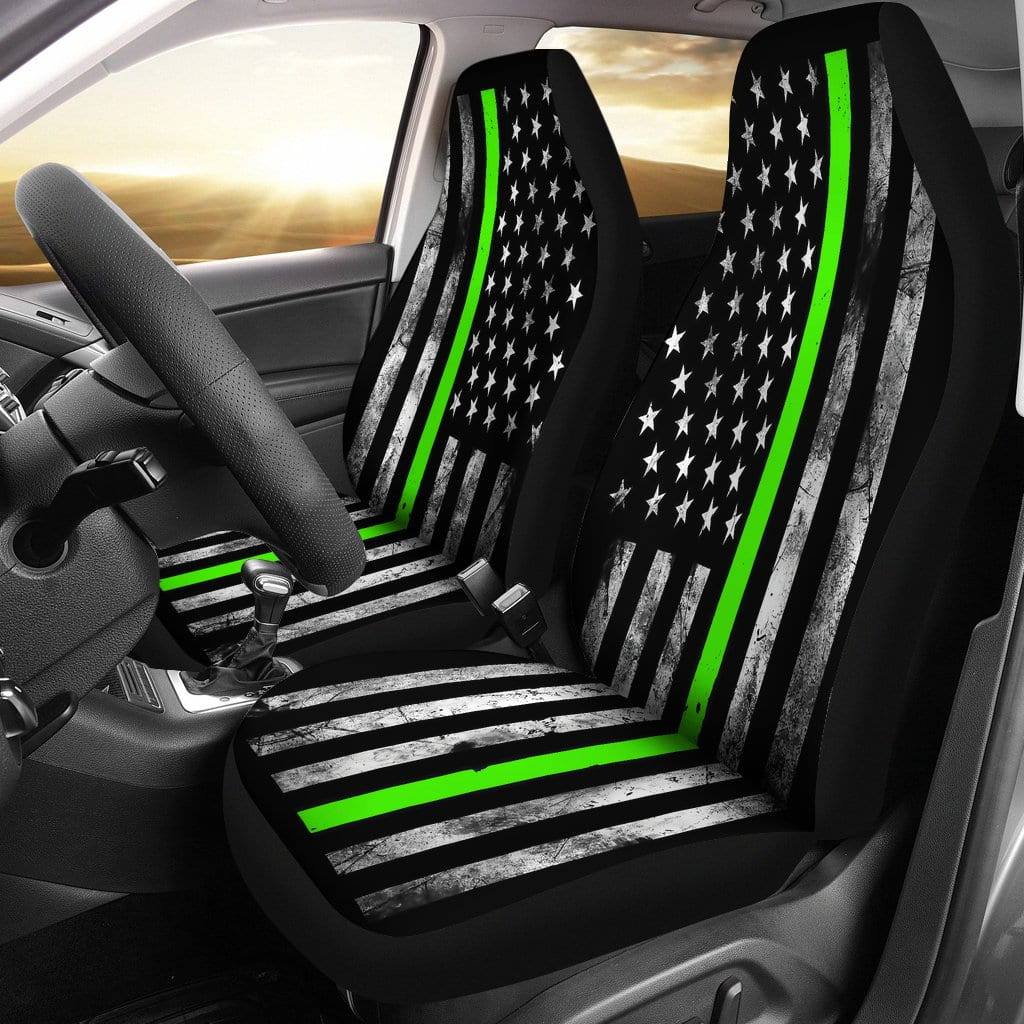 Thin Lime Green Car Seat Covers
