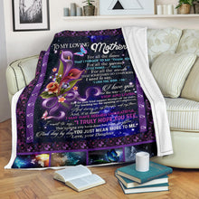 To My Loving Mother Premium Blanket