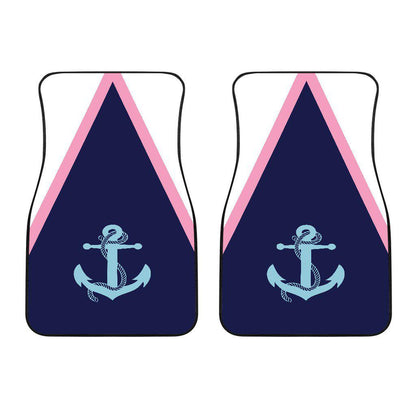 Anchor Pink Arrow Front Floor Mats Set of 2