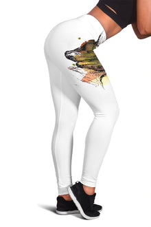 Mother Foal Horse Leggings (White)