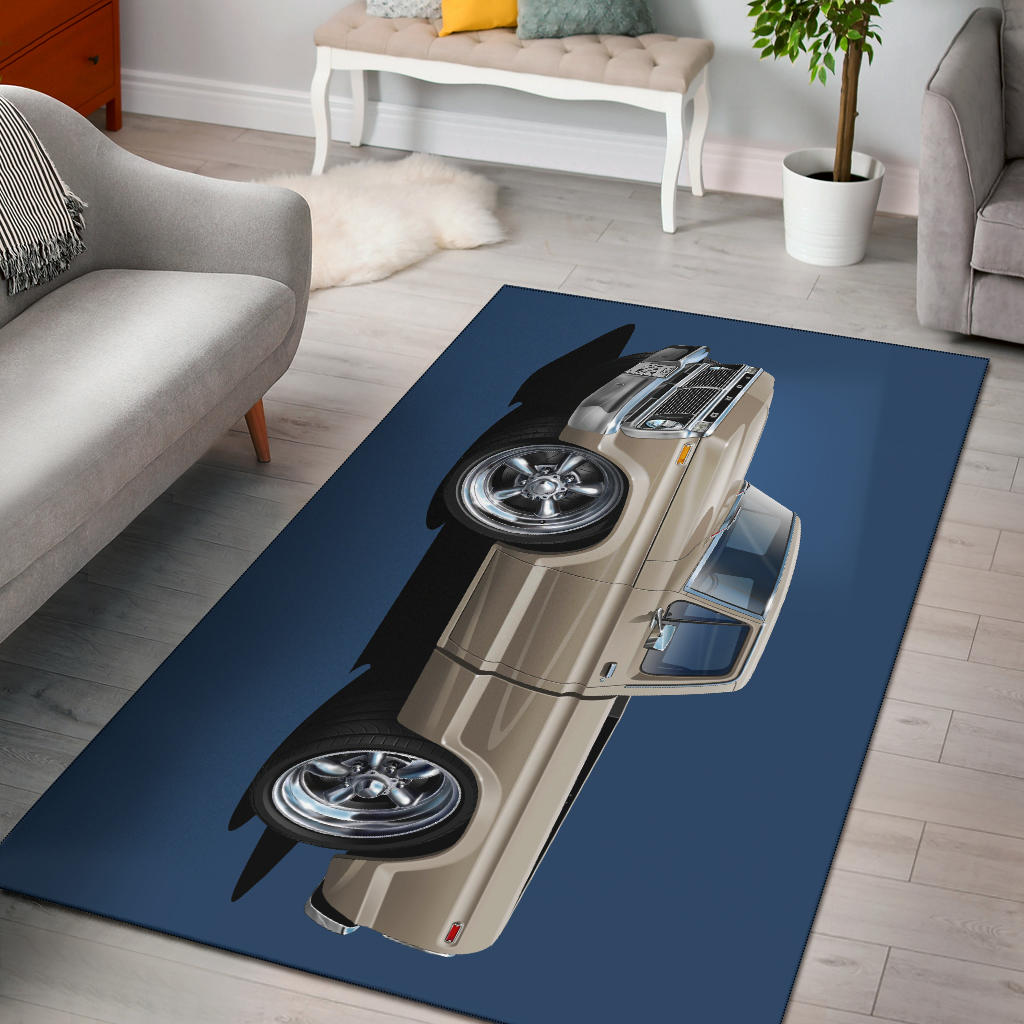 1974 F100 Pickup Truck Car Art Area Rug 3 Size Choices