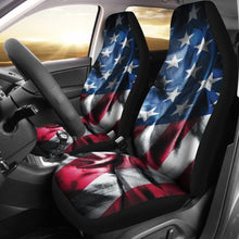 American Flag Wrinkle Design Seat Covers