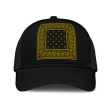Black Gold Bandana Mesh Back Cap