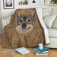 Premium Blanket Swedish Vallhund Face Hair Blanket